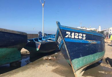 Fischerboote im Hafen von Essaouira