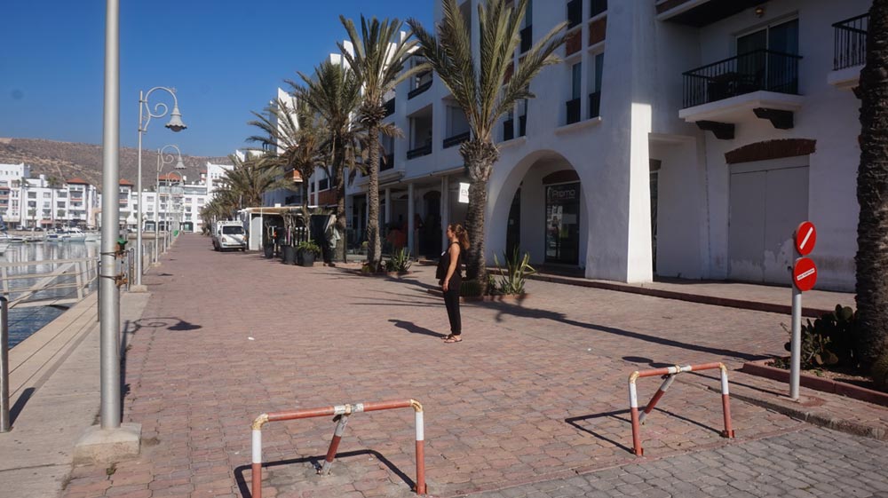 Promenade im Yachthafen Agadir